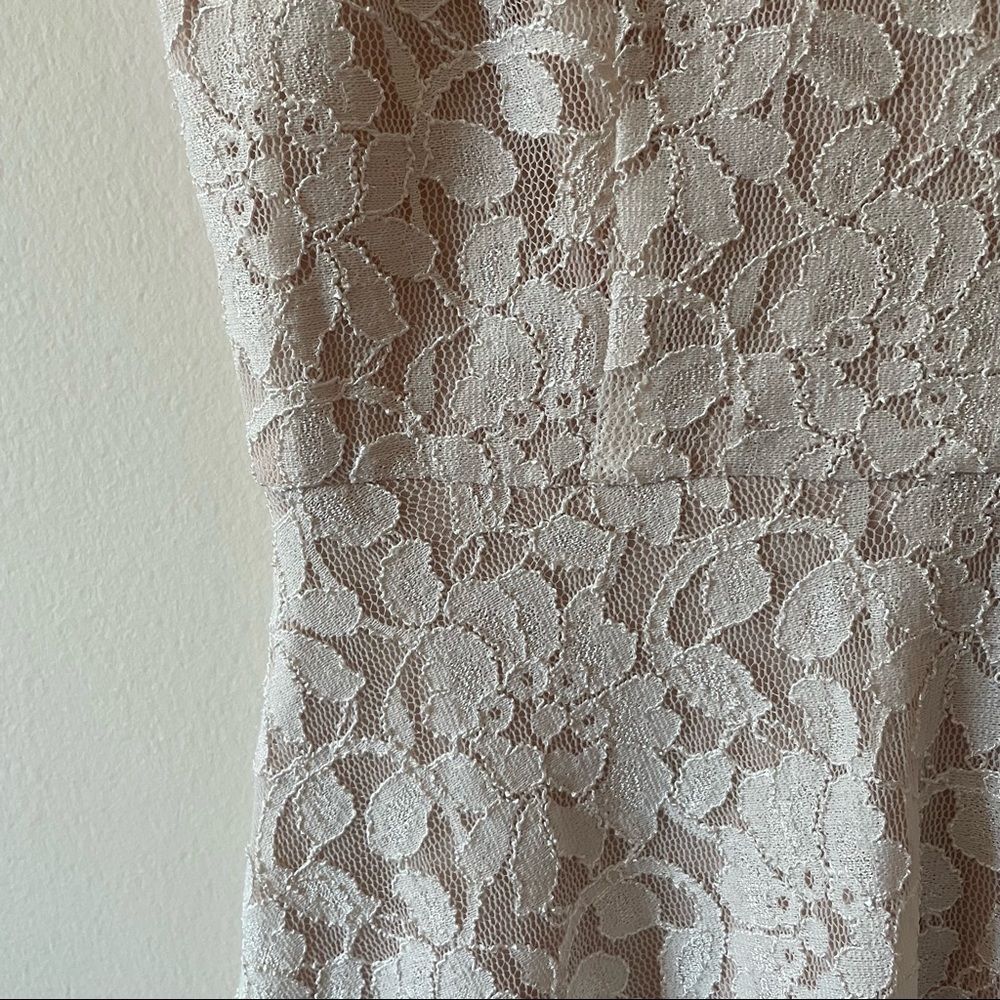 Speechless White Lace Sleeveless Dress - Picture 3 of 9